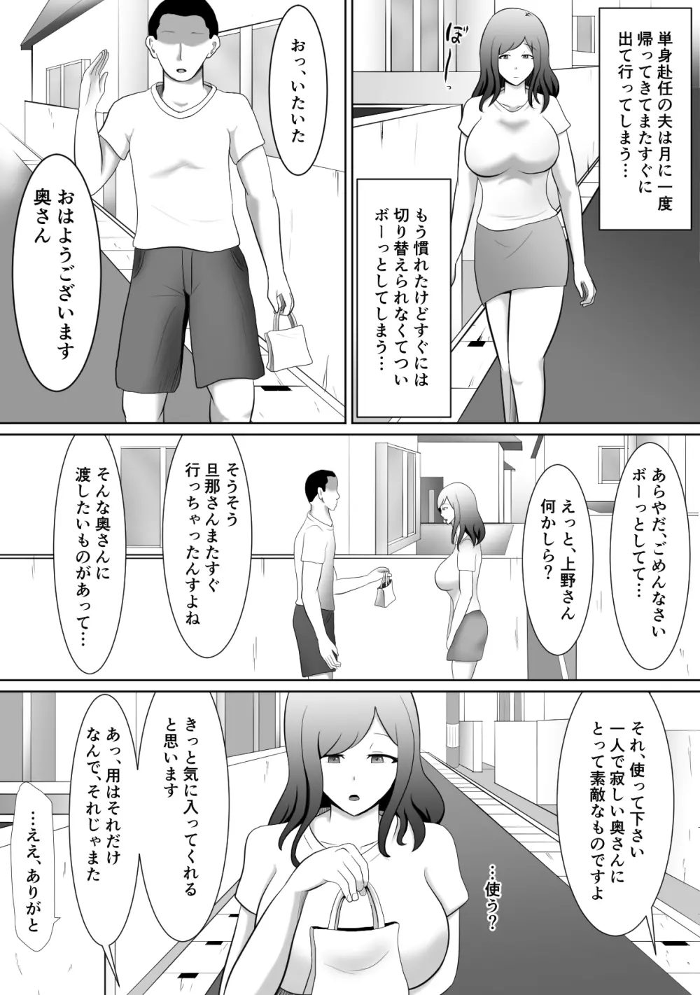 単身赴任中の夫が居ぬ間に性欲を満たす妻 - page4