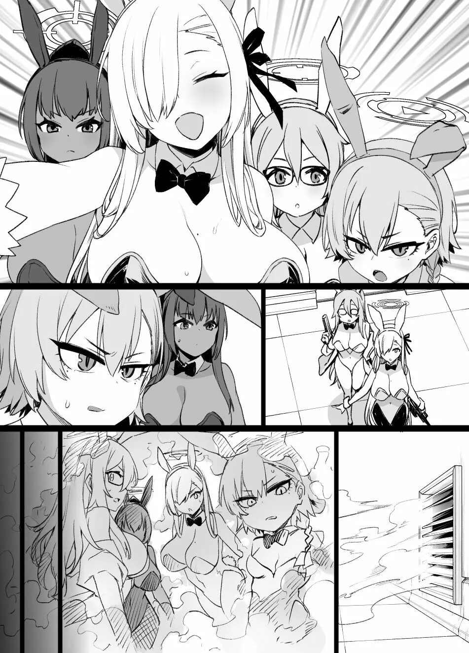 ブルアカC&Cバニー奴隷化追加漫画 7P - page9