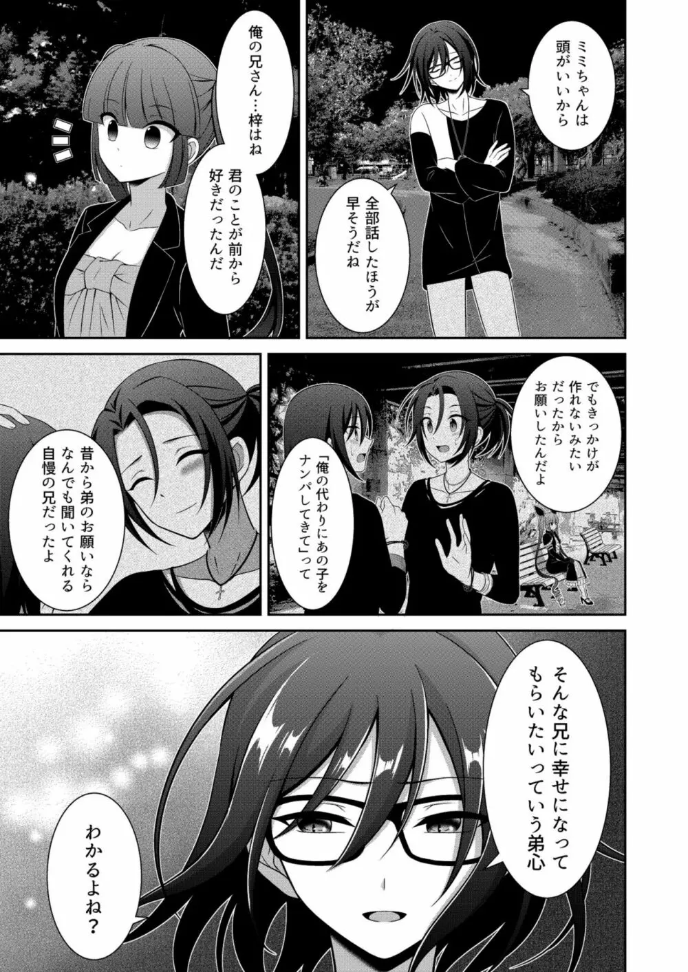 黒うさぎ系女子と小者狼 ～押し掛け兄弟と3P和姦初体験～ - page22