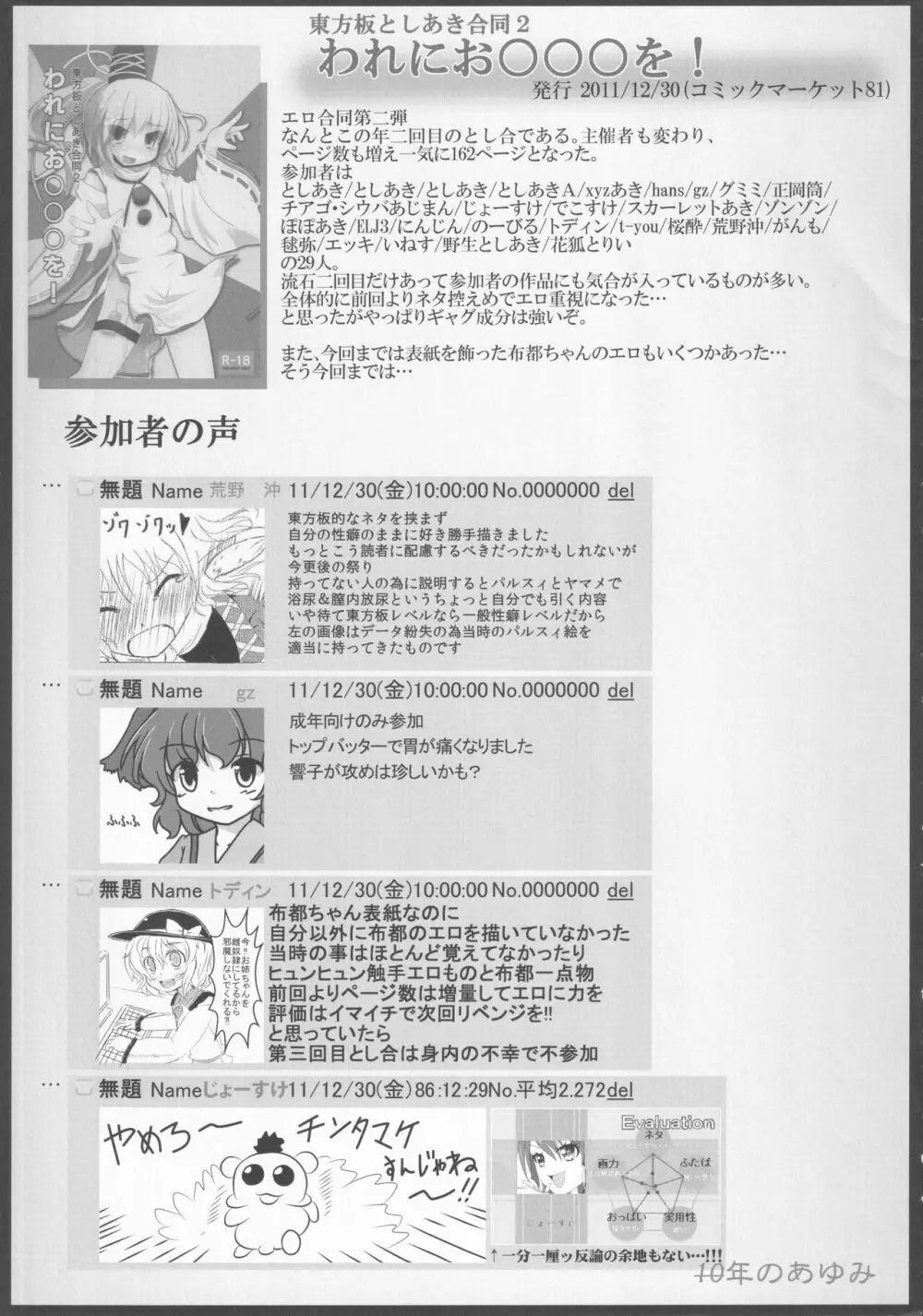 東方裏表としあき合同誌 としあき紺謝祭 Ura - page6