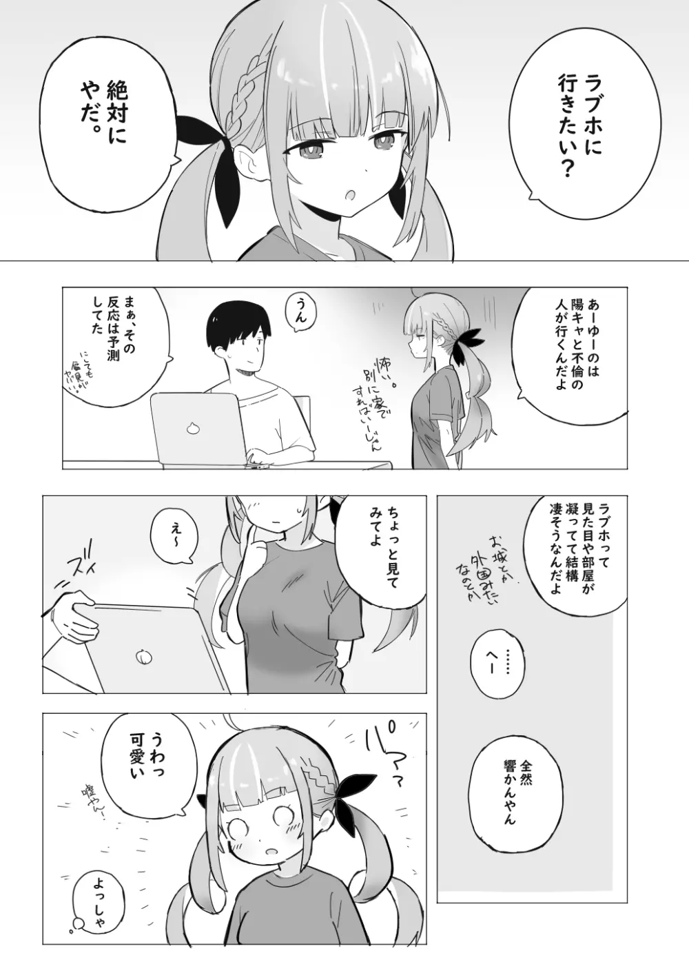 あくあとラブホに行く漫画 - page1