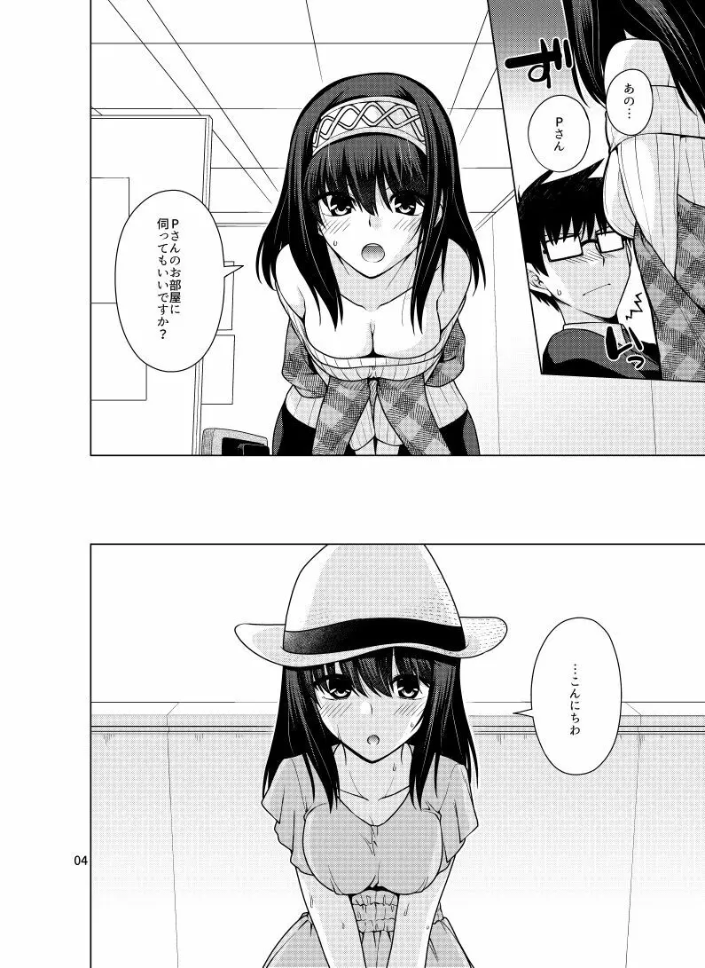 鷺沢文香はPにぐちょぐちょにされたい！ - page3