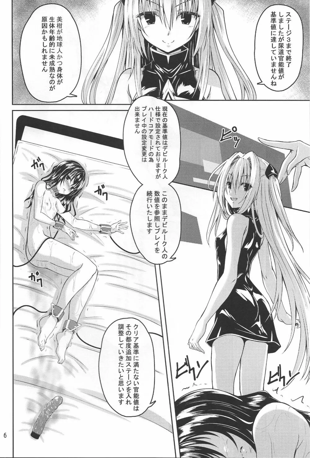 拘束された美柑が調教ゲームクリアを頑張る話 続き - page6