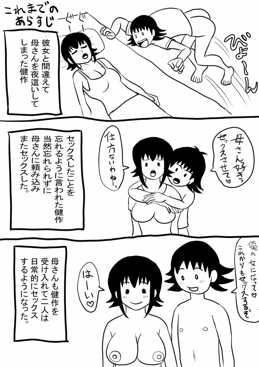 彼女と間違えて母さんに夜這い3 - page2