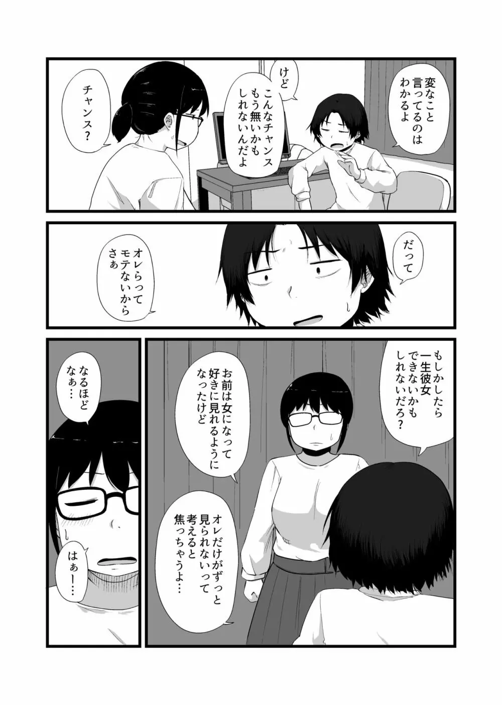 友達がTSして地味顔巨乳になった - page6