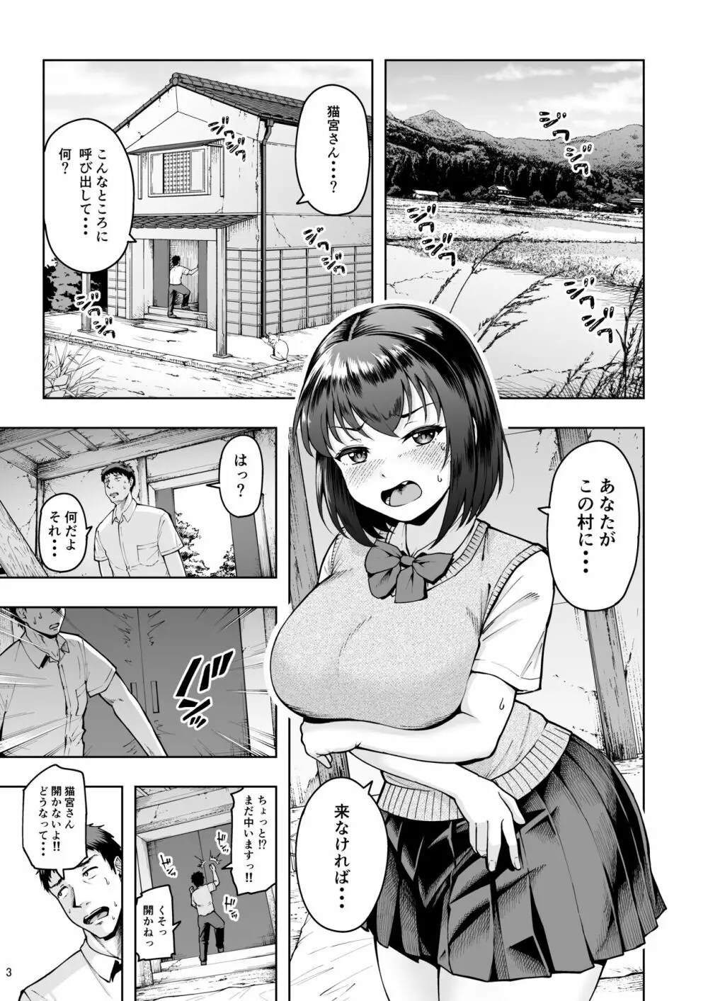 種付け手形 過疎村でツンツン彼女と猫なで交尾生活 - page2