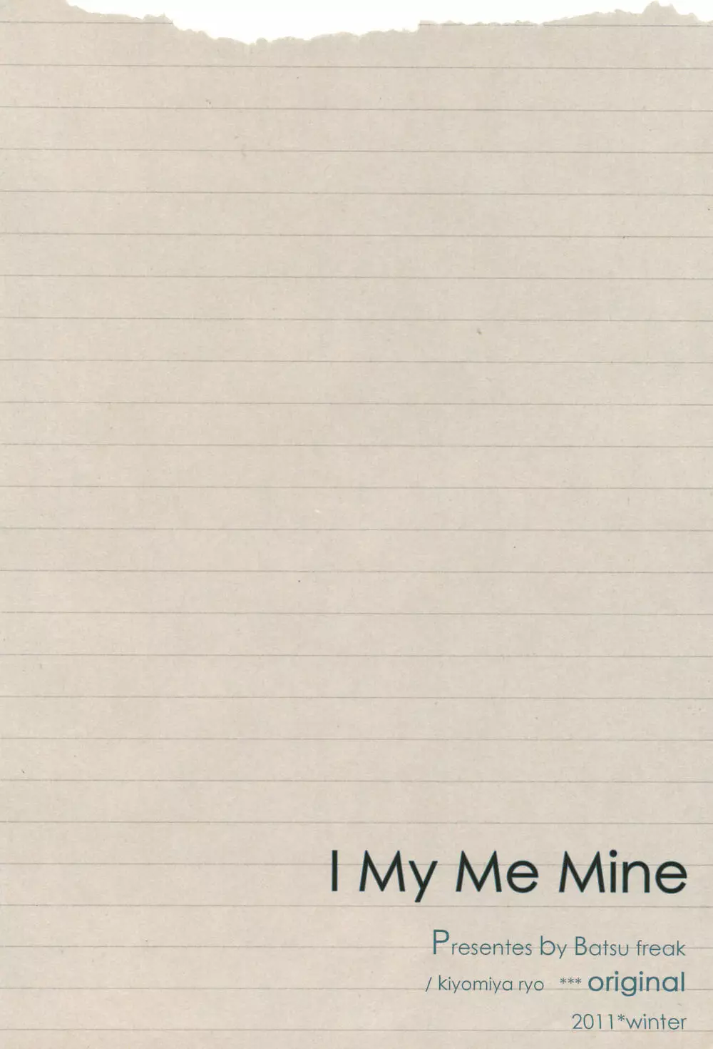 I My Me Mine - page32