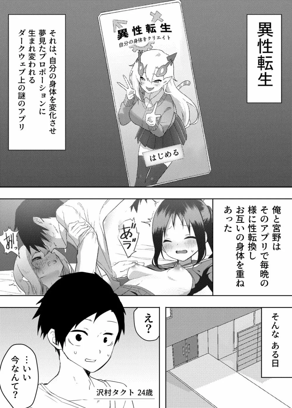 異性転生III 好みのカラダにボディーチェンジ - page1