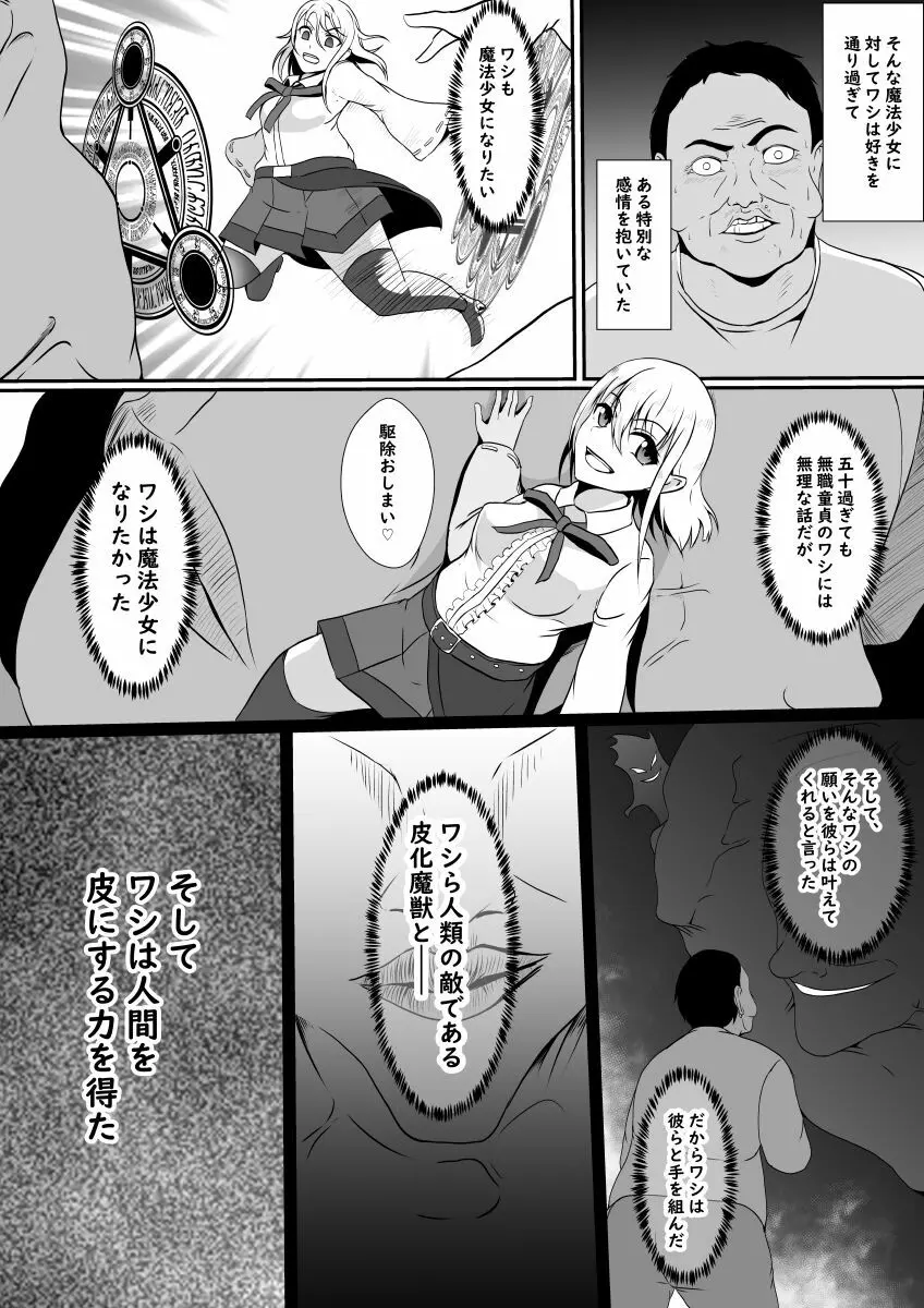 皮化魔獣の力を借りて魔法少女になりました - page4