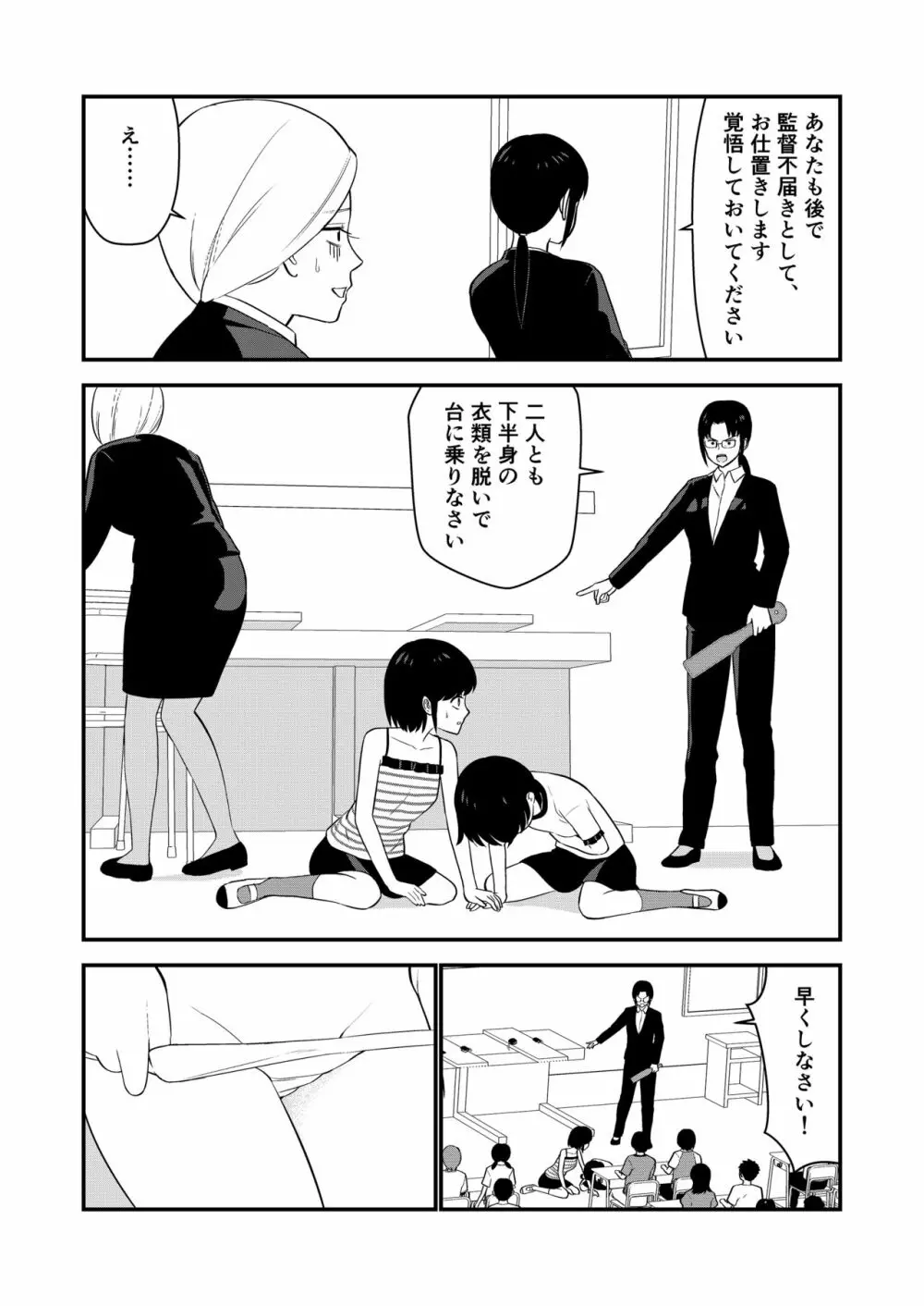 お仕置きされて1日下半身の着衣が禁止される学校 #2 - page69