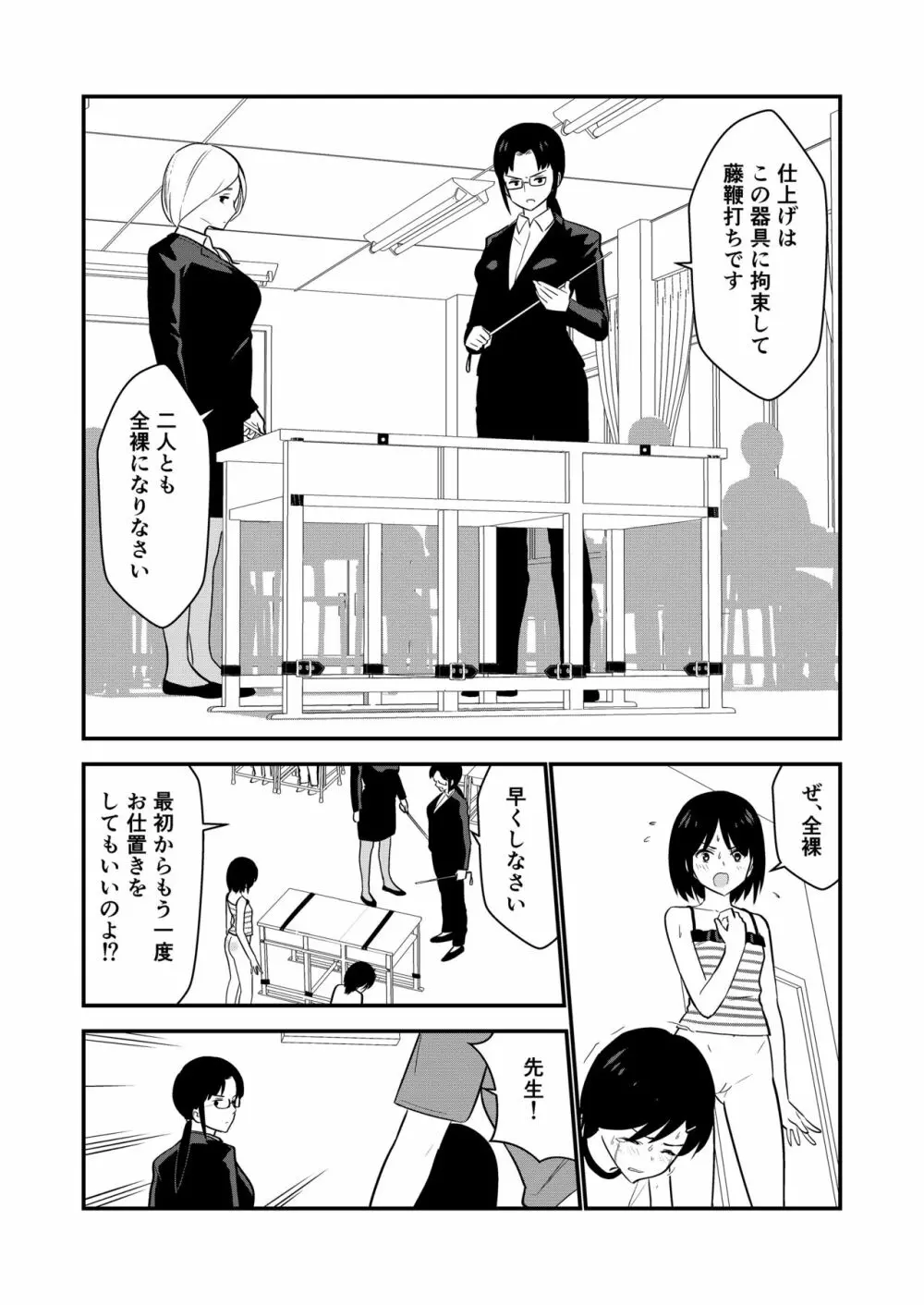 お仕置きされて1日下半身の着衣が禁止される学校 #2 - page82