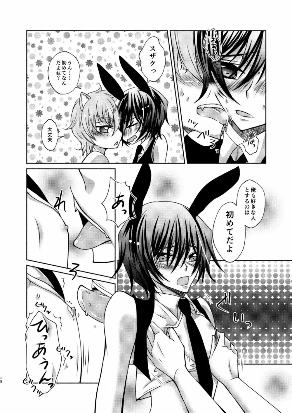 狼スザク×黒兎ルルシュ詰め - page36