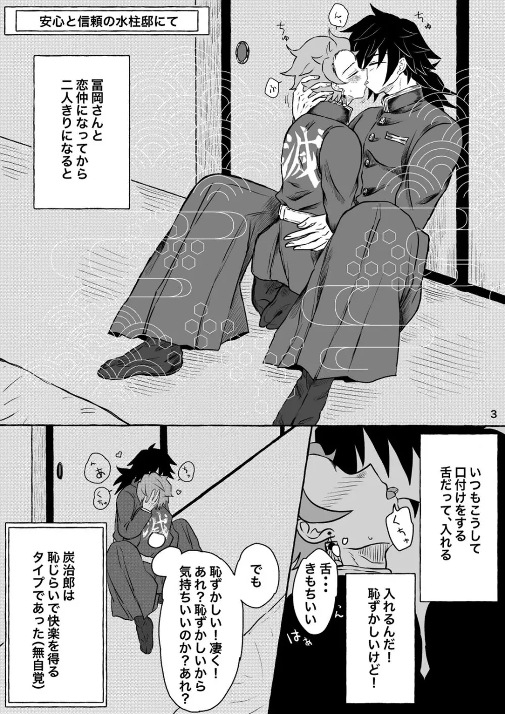 あふるひ -義勇さんが炭治郎の尻をほぐす話- - page3