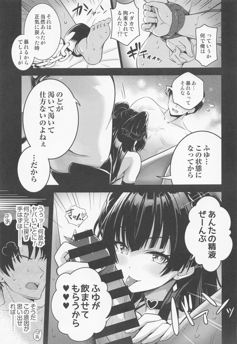 あんたはここでふゆに飼われるのよ!! ~淫魔な冬優子と種犬の俺~ - page6