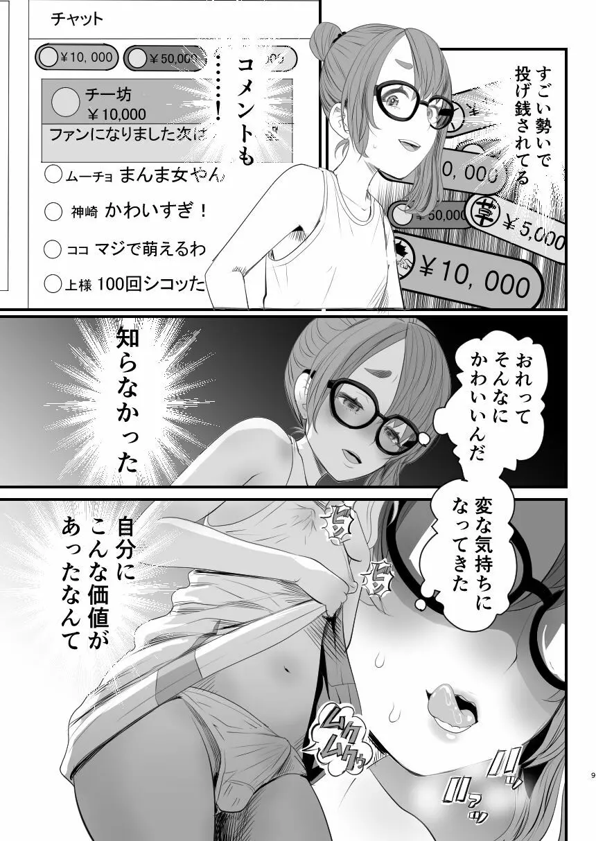 男の娘配信者投げ銭に乗せられてハメられちゃいました - page9