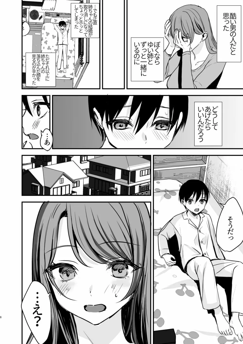 婚約破棄になったお姉ちゃんを慰めたらお泊りHすることになった僕。 - page7