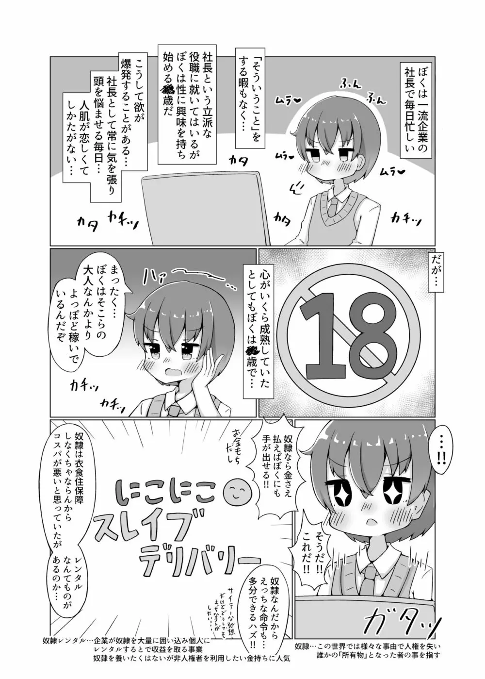 奴隷少女とぬくぬくえっち本 - page3