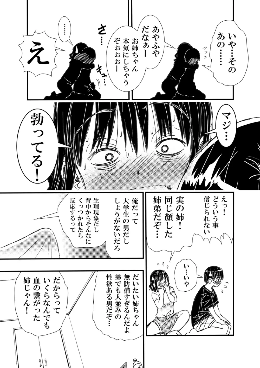 ノーメイク部屋着の姉弟といいカンジになってHした話。 - page5