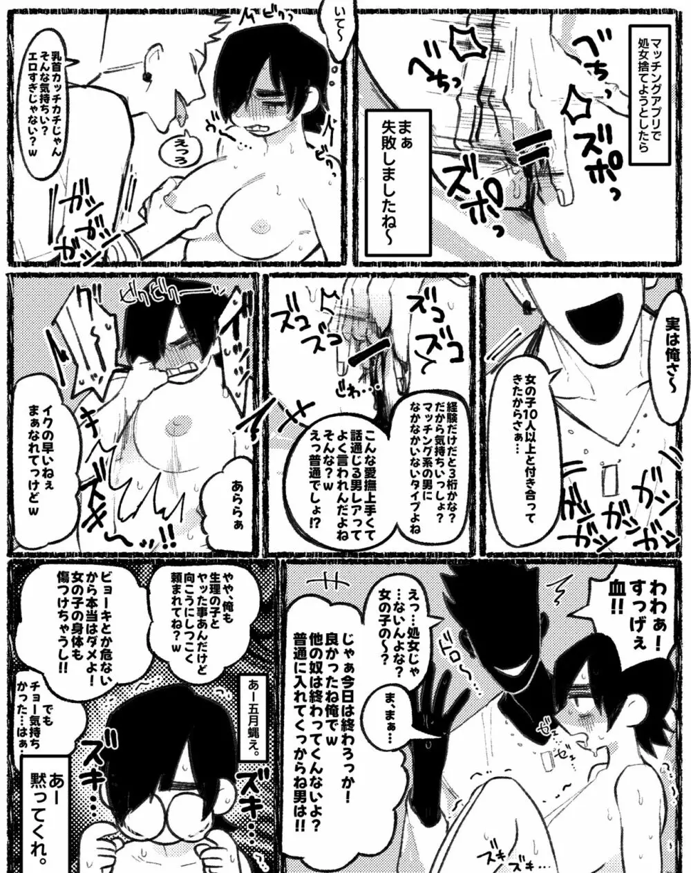 【淫キャ処女×イキリ童貞】 - page7