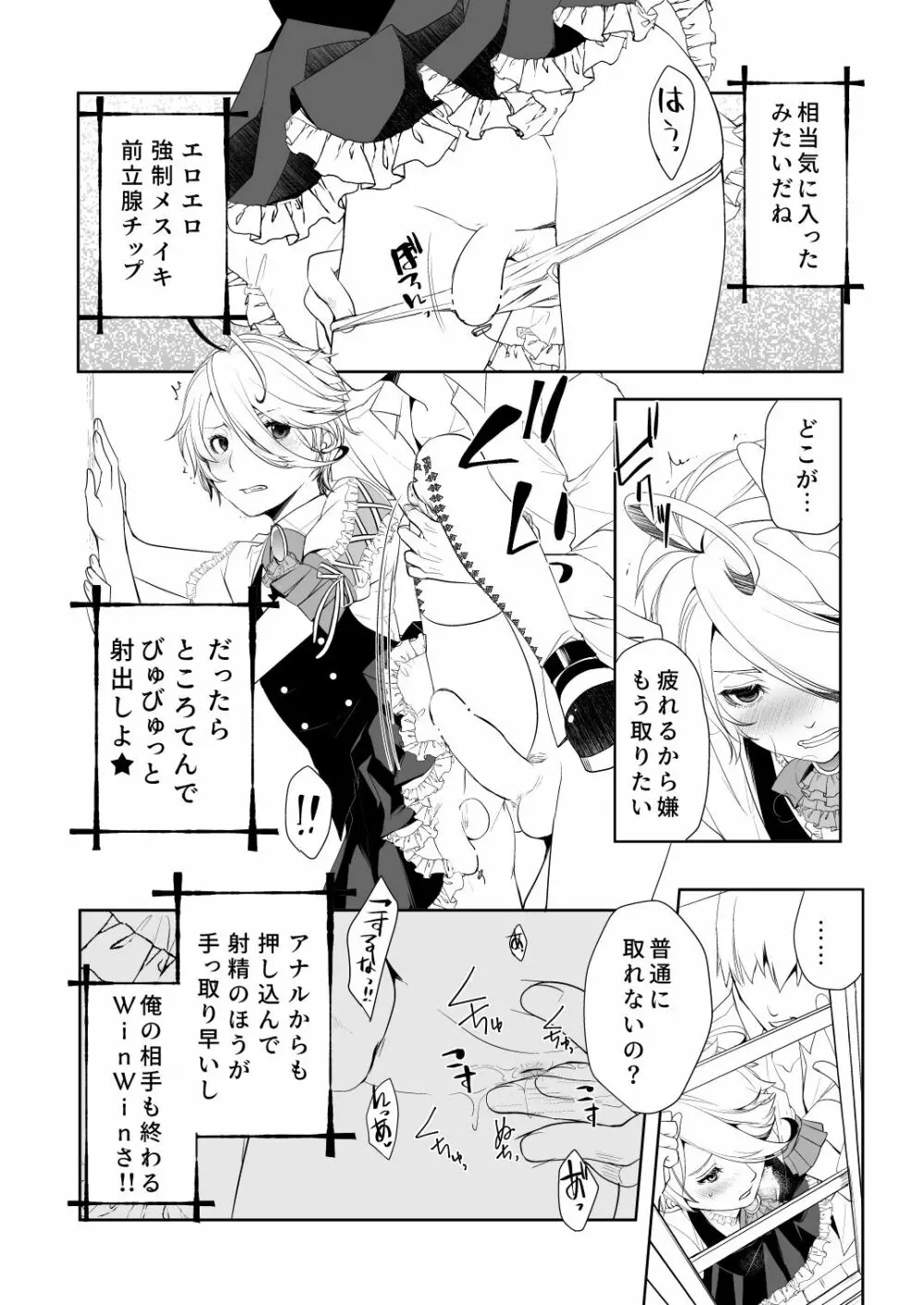 女装少年は強制メスイキにただただ悶える - page8