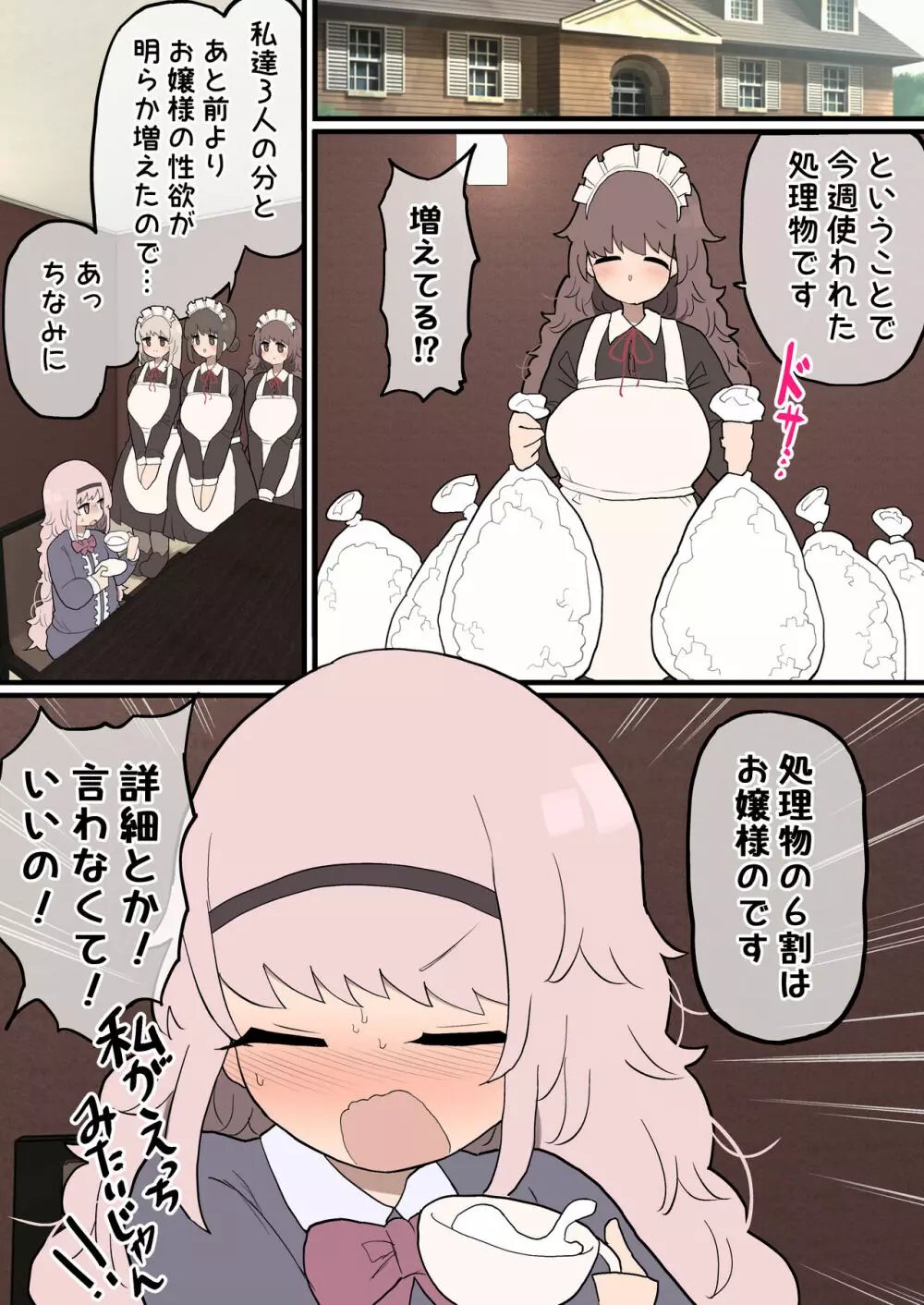 ふたなりお嬢様ちゃん ～専属メイドさんに射精のお手伝いをしてもらいます!～ - page30