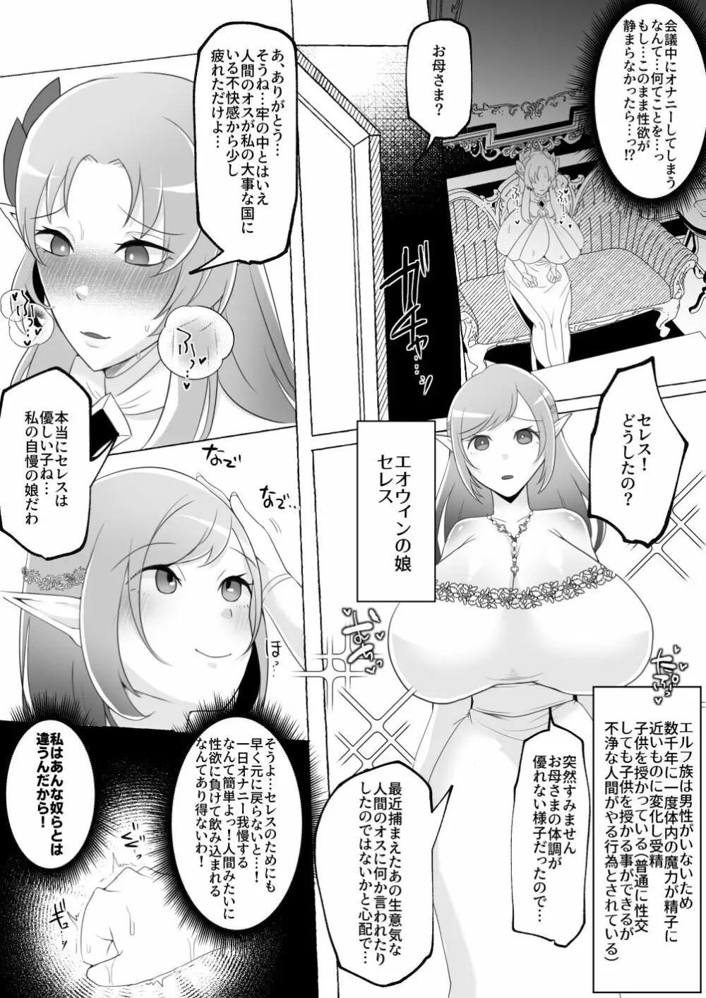 【エルフ王女無様下品オス堕ち】 見下してた男以下の下品ちんぽ脳になってエルフ美女たちに中出しし - page17