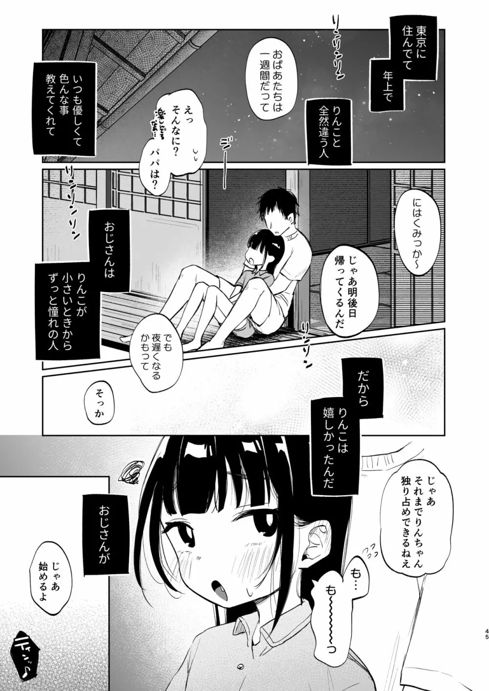 りんこと叔父さんの初めての夏休み - page44