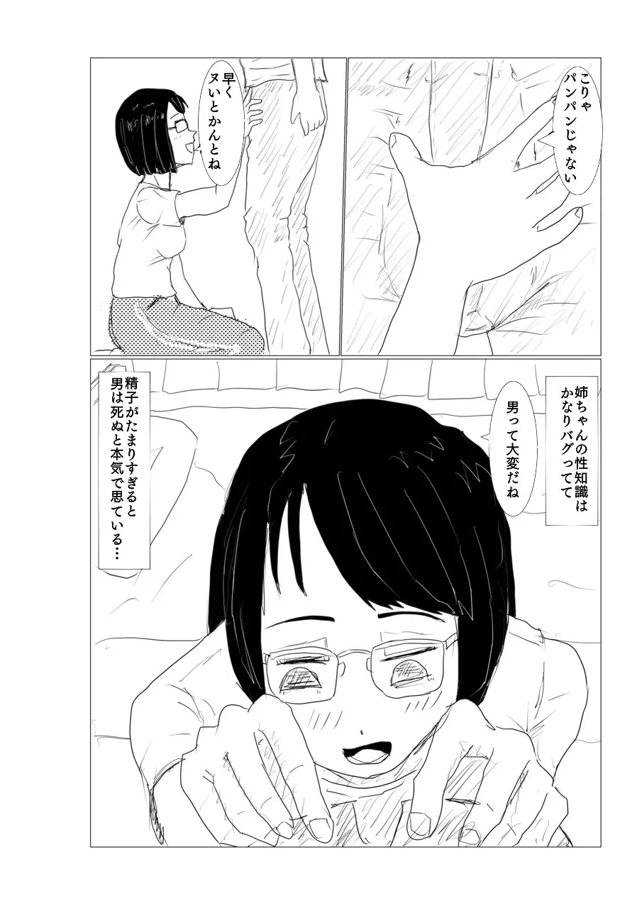 陰キャニートの姉ちゃんがシコって飲んでくれた - page4