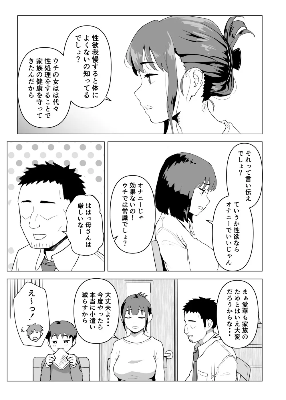 ウチでは家族セックスは常識らしい - page8