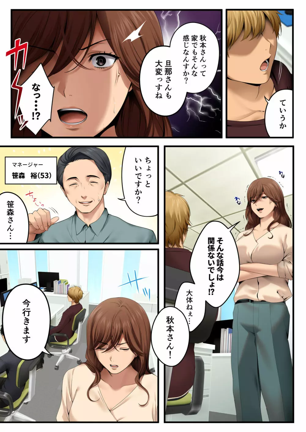 ヤられる彼女 -人妻上司・真奈NTR- - page7