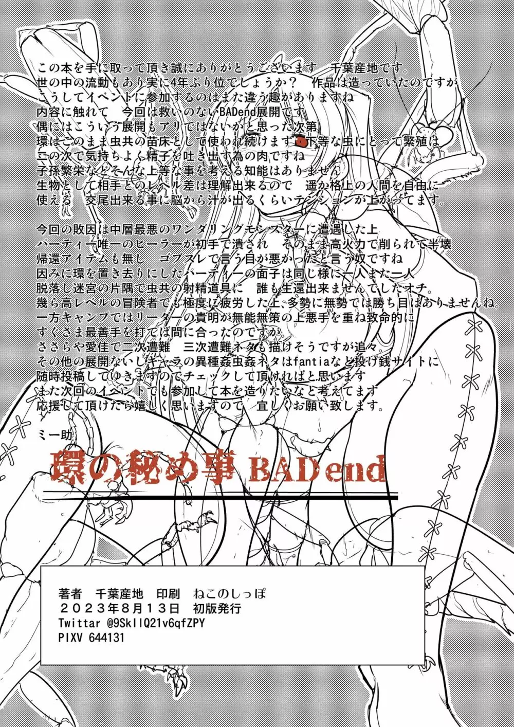 ダンジョントラベラーズ 環の秘め事 BADend - page29