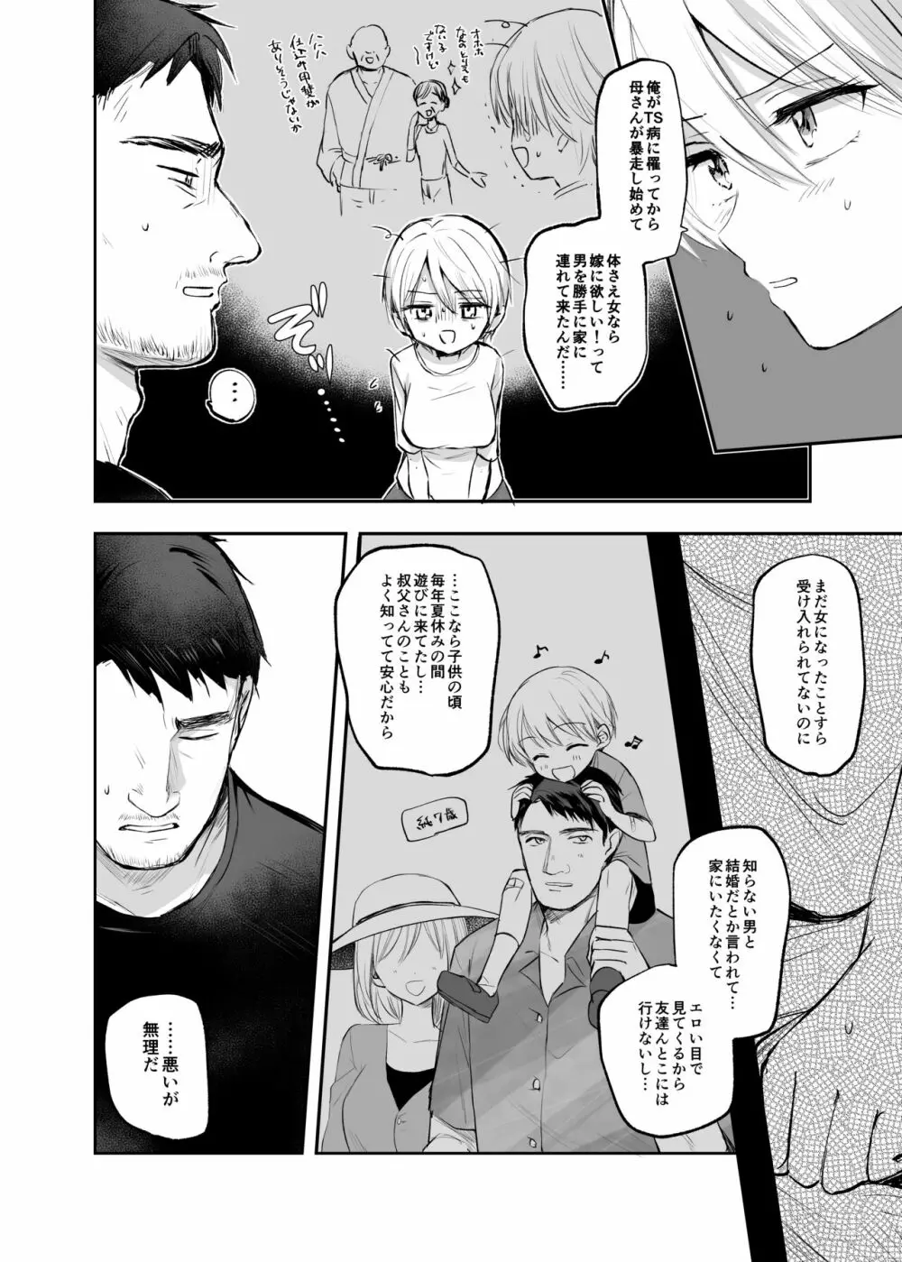 女体化した俺は、叔父さんに… - page6