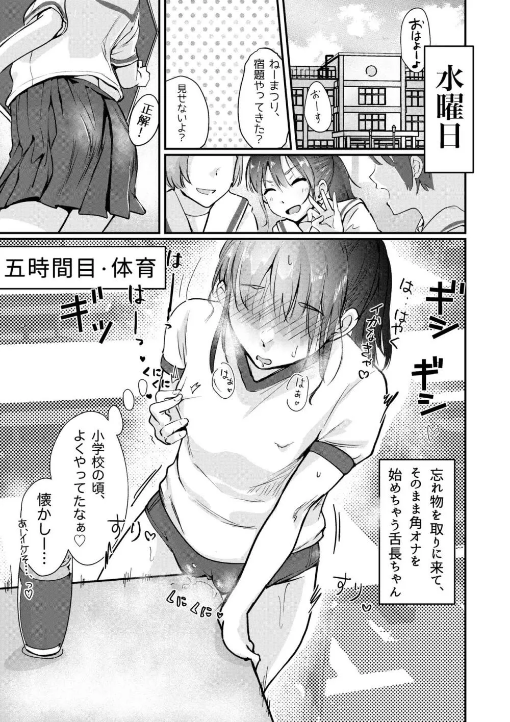 舌長ちゃんの日常おなにーライフ2 一週間レポート 完全版 - page9