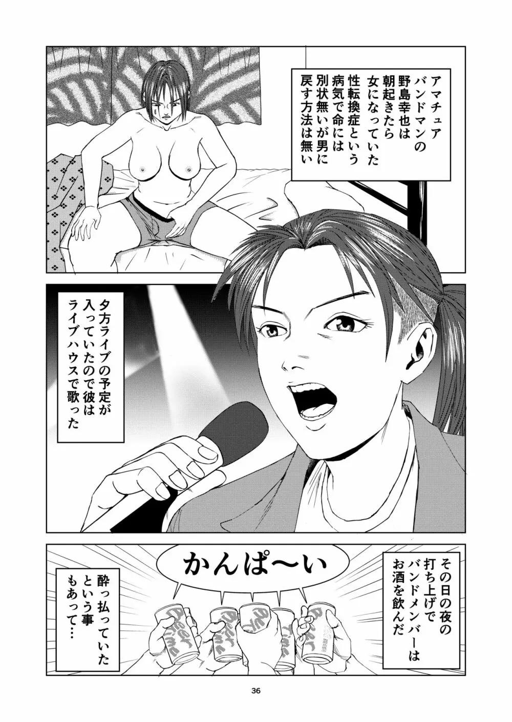 女体化したバンドマン - page4