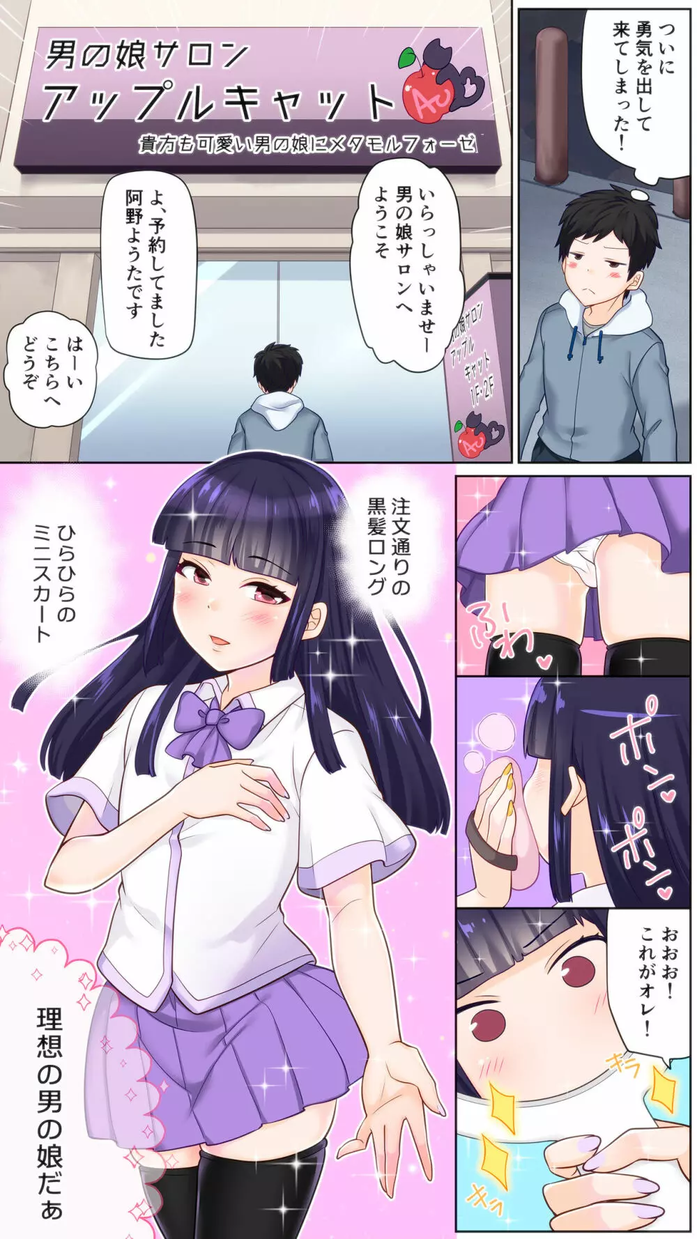 はじめての男の娘サロンで乳首開発されました - page2