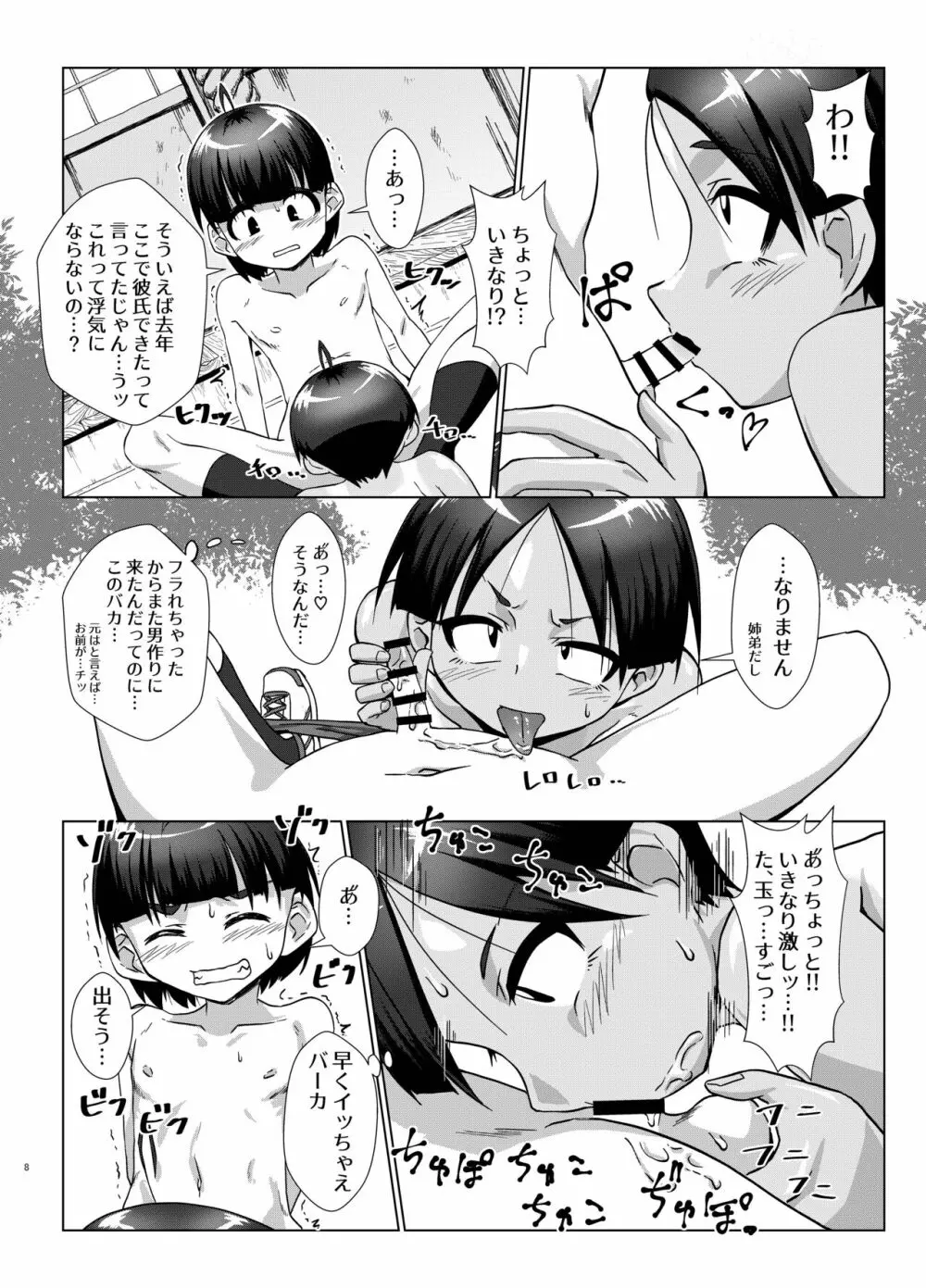 実の姉弟だけど林間学校だからHしてもしょうがないよねッ - page8