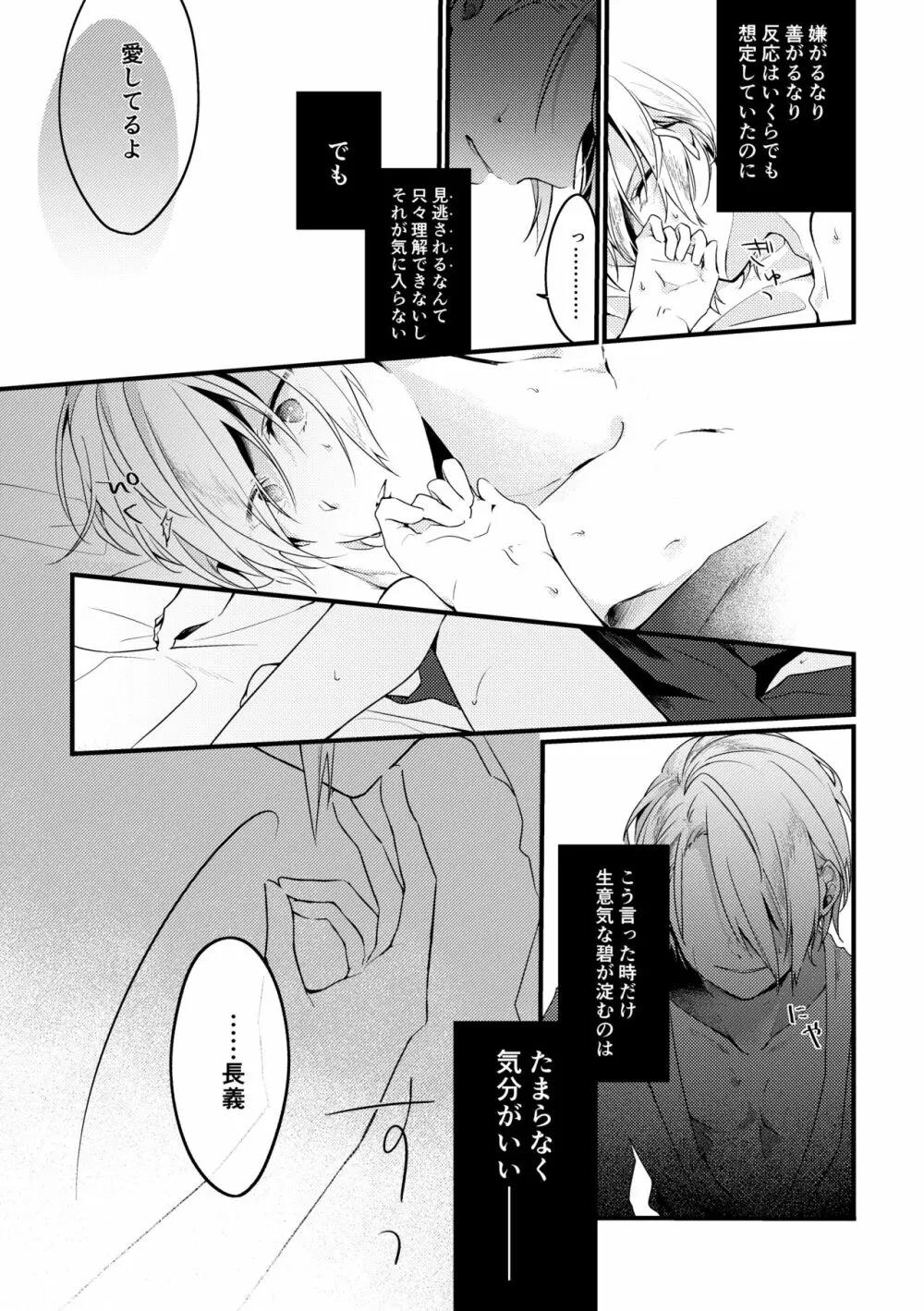 【web再録】君に写せる月影の【ちょぎくに/R-18】 - page15