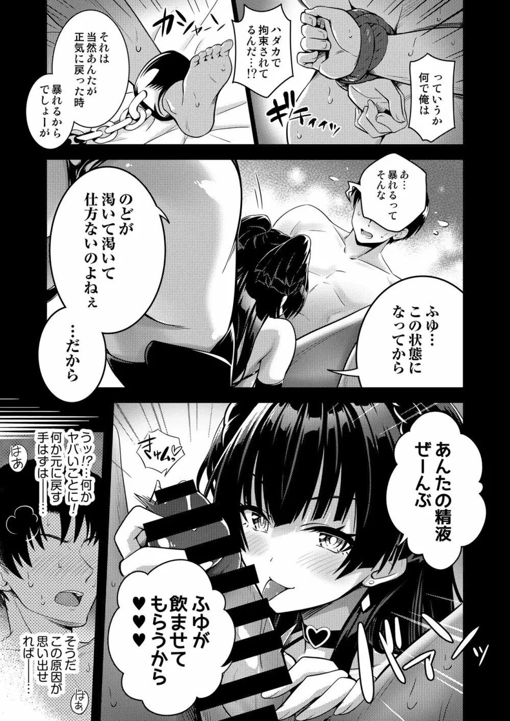 あんたはここでふゆに飼われるのよ!! ~淫魔な冬優子と種犬の俺~ - page6