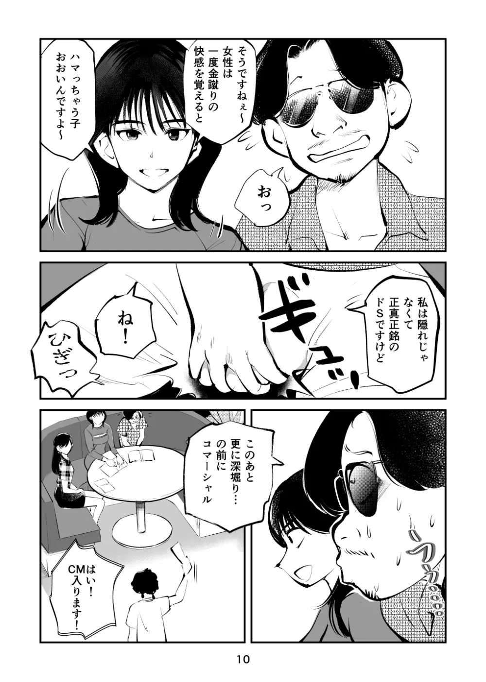 金玉を潰した女子アナ - page10