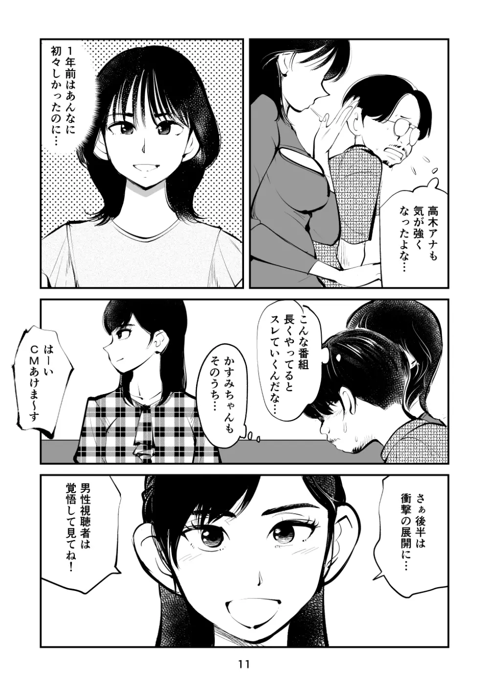 金玉を潰した女子アナ - page11