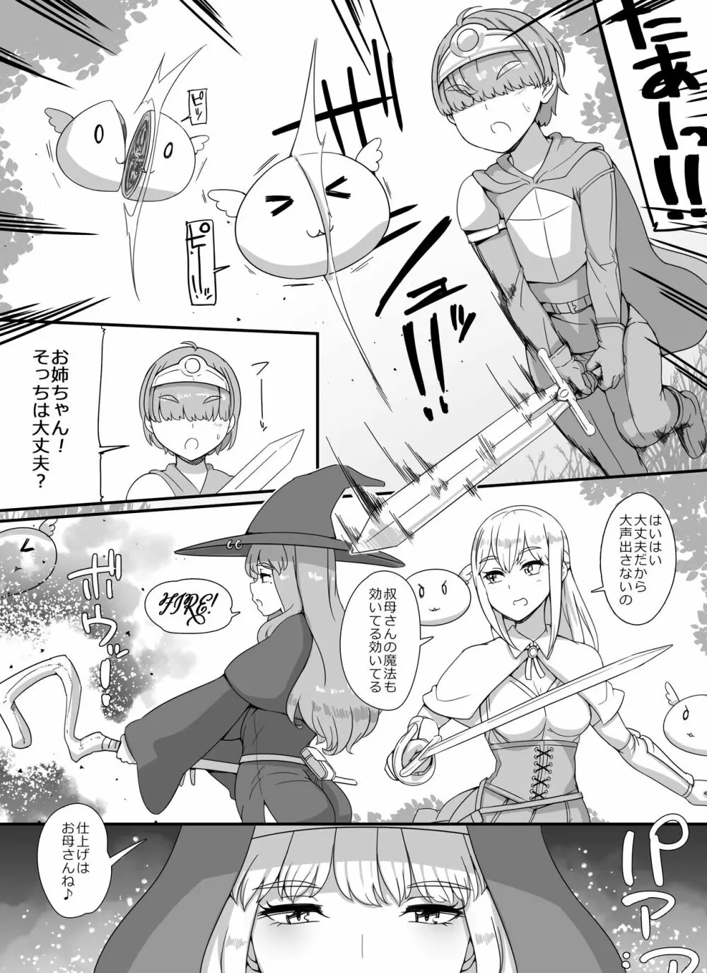 母姉叔母がサキュバスなショタ勇者ハーレムパーティ - page3