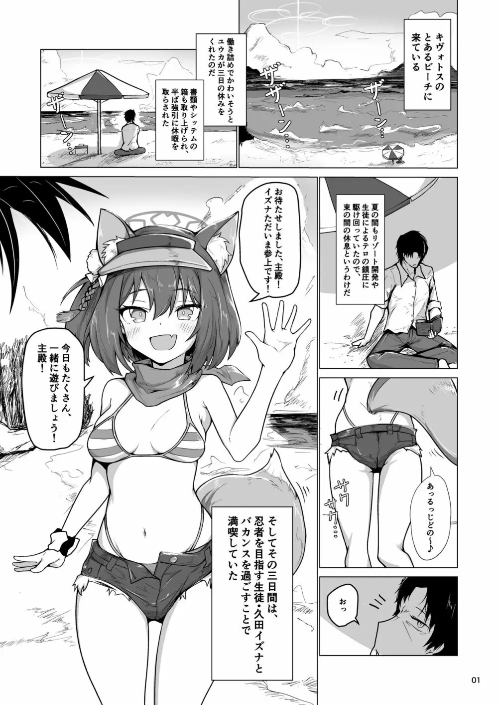 キヴォトス最高の忍者と過ごす二人きりの夏季休暇 - page2