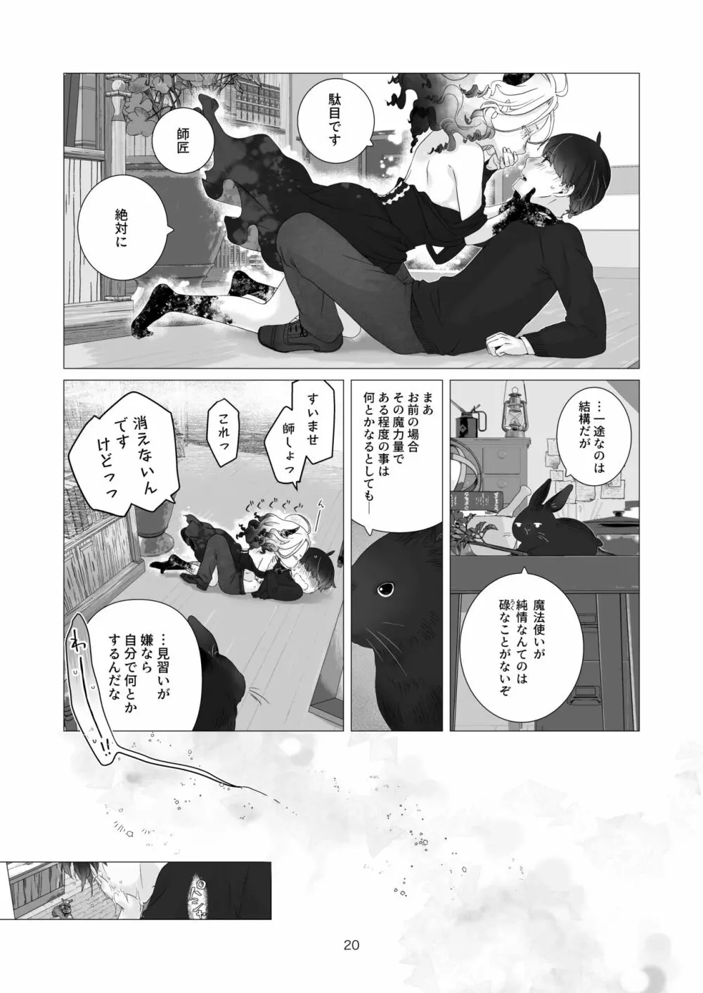 見習い魔法使い君の月の夜 - page20