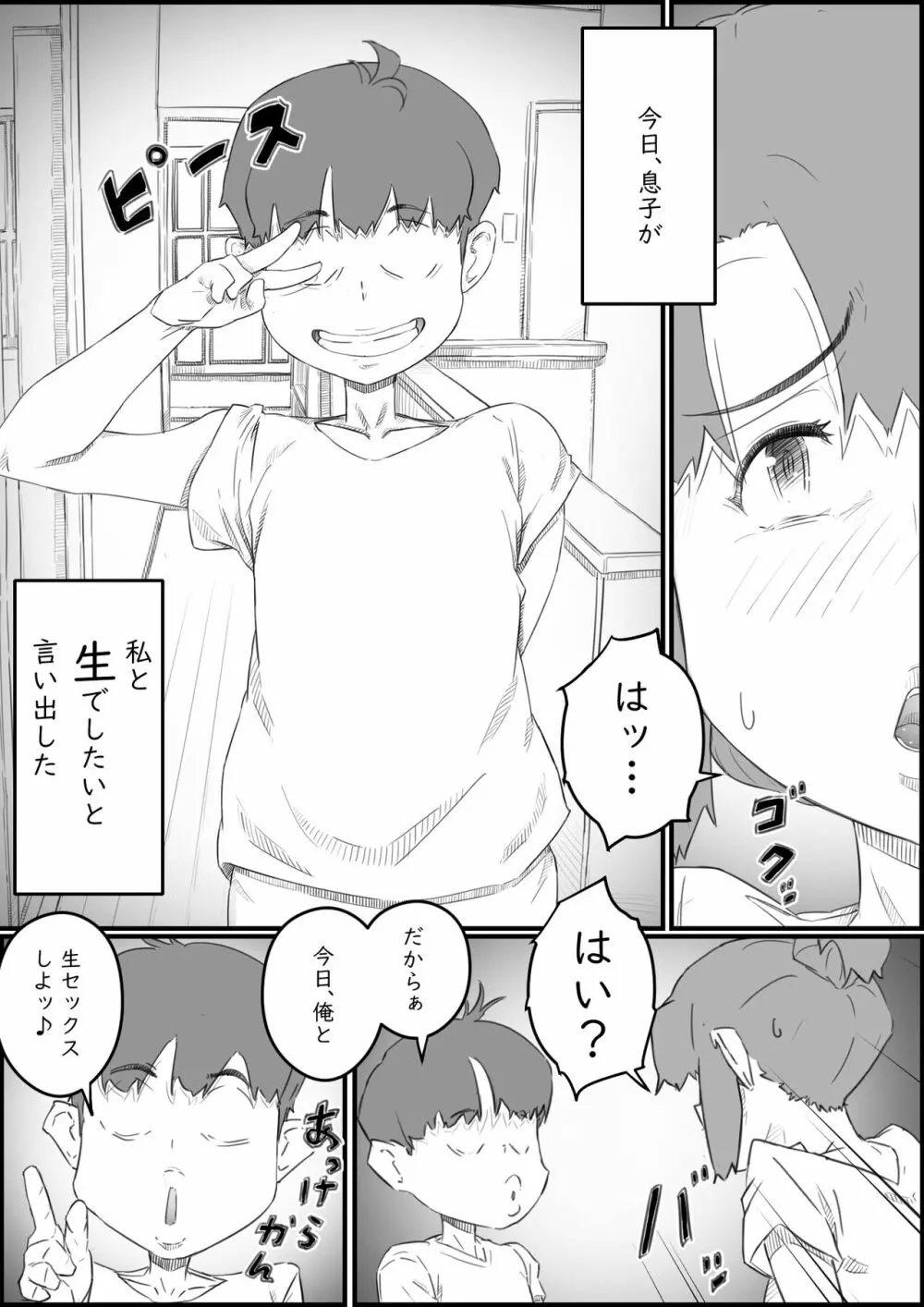 息子は、私と生でしたい！？ッ -息子と私の特別な関係- - page2