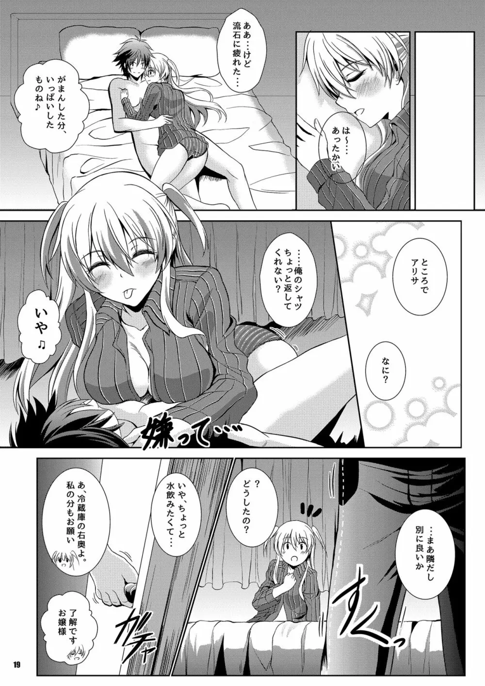 灰色の騎士が一番癒される夜 - page18