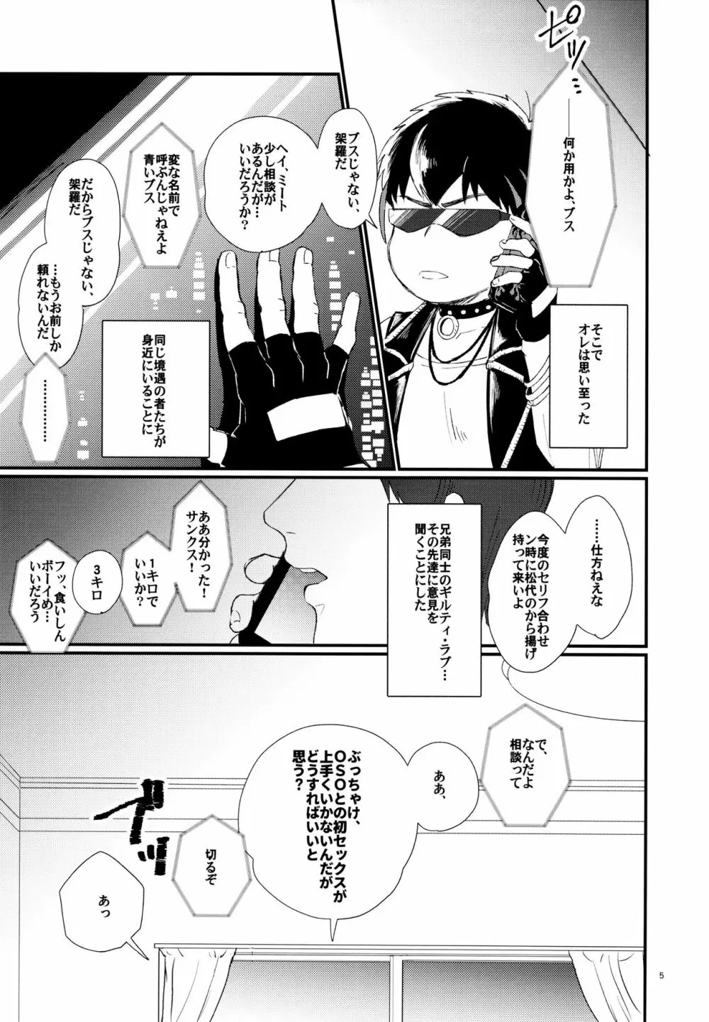 ＯＳＯが架羅の痛さを封印し童貞を卒業する本。 - page5