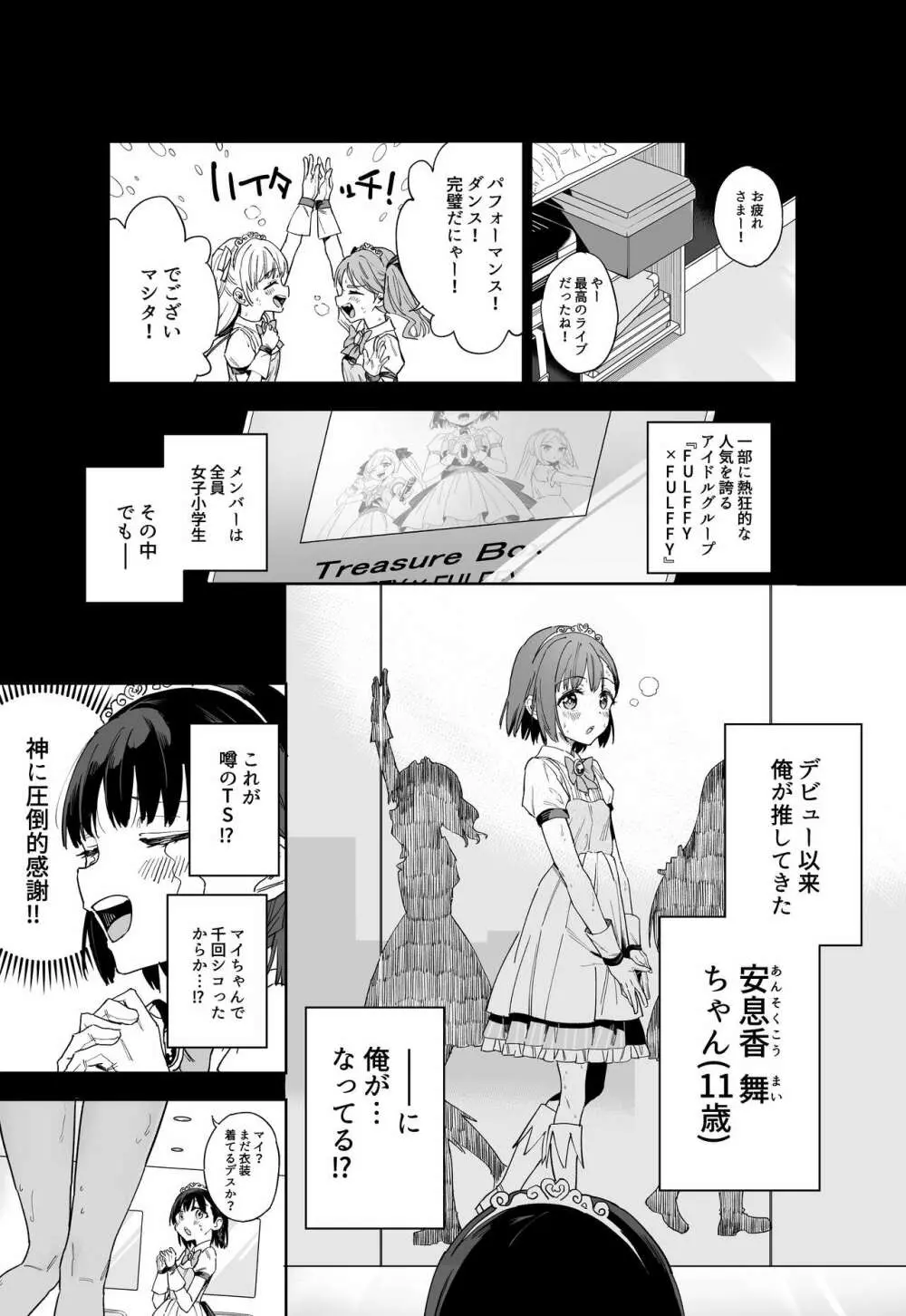 女子○学生アイドルにTSしたからメンバー全員とレズセする - page6