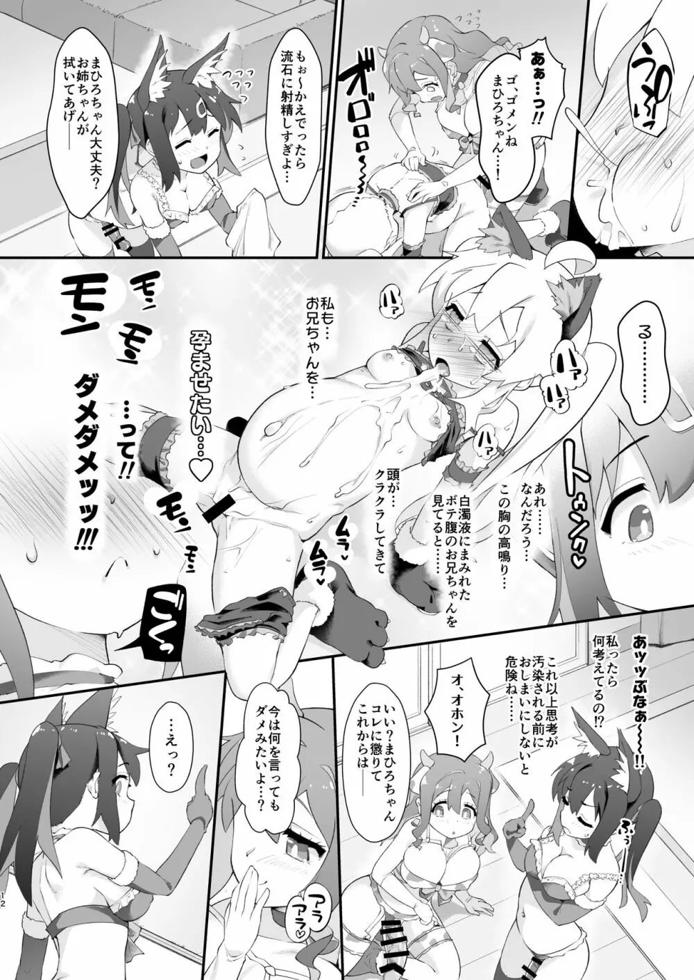 お兄ちゃんがイケナイ娘になっちゃったのでコレで理解らせることにした - page12