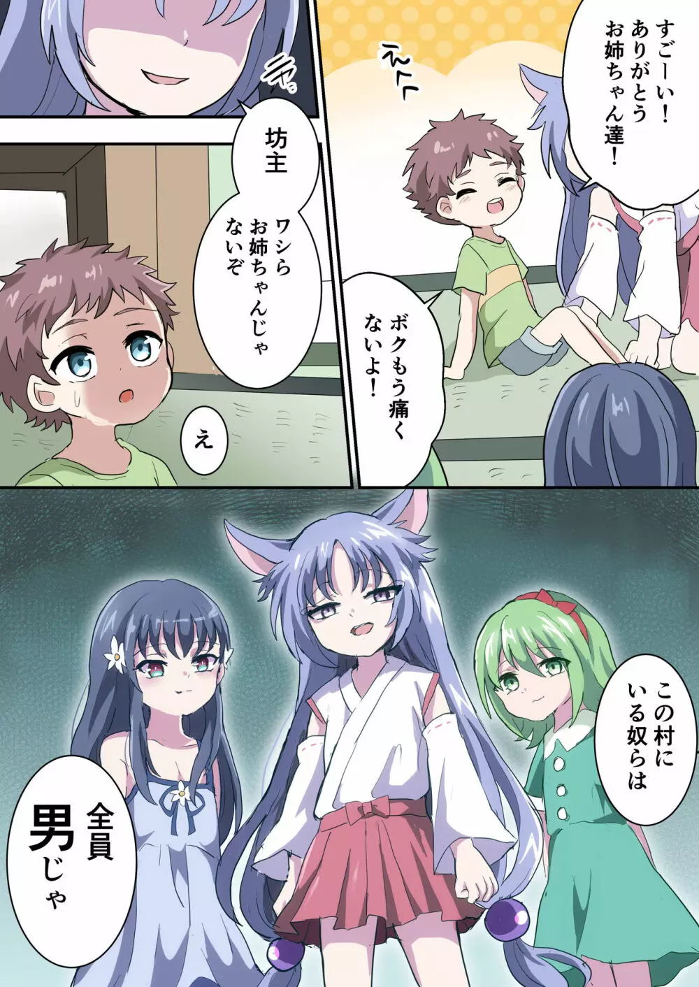 男の娘しかいない村に迷いこんだ少年の話 - page7