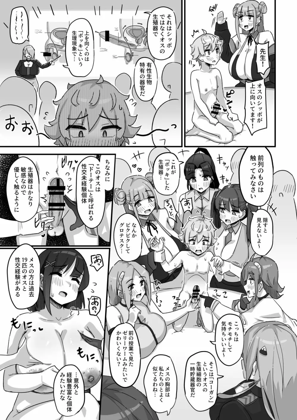 今日の授業は、地球人の繁殖活動の観察です。 - page10